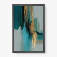 Quadro Decorativo Abstrato Essência do Mar - Quadrart Quadro Decorativo Abstrato Essência do Mar - Quadrart