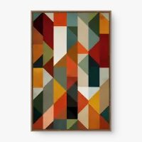 Quadro Decorativo Abstrato Caleidoscópio Moderno - Quadrart