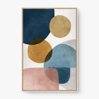 Quadro Decorativo Abstrato Equilíbrio Suave - Quadrart