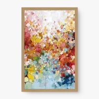 Quadro Decorativo Abstrato Campo de Confetes - Quadrart