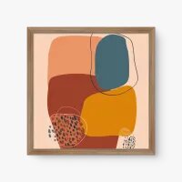 Quadro Decorativo Abstrato Raízes Modernas - Quadrart