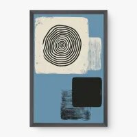 Quadro Decorativo Abstrato Frequência Azul - Quadrart Quadro Decorativo Abstrato Frequência Azul - Quadrart