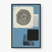 Quadro Decorativo Abstrato Frequência Azul - Quadrart Quadro Decorativo Abstrato Frequência Azul - Quadrart
