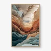 Quadro Decorativo Abstrato Vale Silencioso - Quadrart