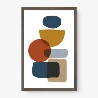 Quadro Decorativo Abstrato Colunas de Cor 1 - Quadrart