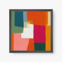 Quadro Decorativo Abstrato Alegria Geométrica - Quadrart Quadro Decorativo Abstrato Alegria Geométrica - Quadrart