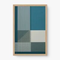 Quadro Decorativo Abstrato Trama Urbana - Quadrart