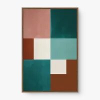 Quadro Decorativo Abstrato Equilíbrio Geométrico - Quadrart