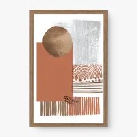 Quadro Decorativo Abstrato Harmonia Boho 1 - Quadrart