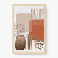 Quadro Decorativo Abstrato Harmonia Boho 2 - Quadrart