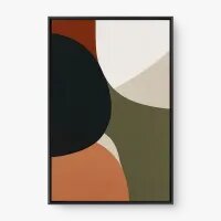 Quadro Decorativo Abstrato Tons da Terra - Quadrart