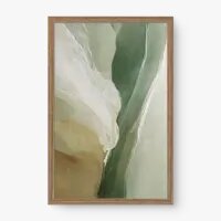 Quadro Decorativo Abstrato Verde Mineral - Quadrart