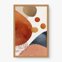 Quadro Decorativo Abstrato Equilíbrio Boho 1 - Quadrart