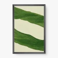 Quadro Decorativo Abstrato Harmonia Verde 1 - Quadrart