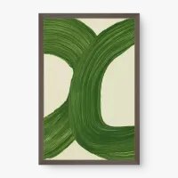 Quadro Decorativo Abstrato Harmonia Verde 2 - Quadrart
