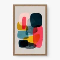 Quadro Decorativo Abstrato Equilíbrio Cromático - Quadrart