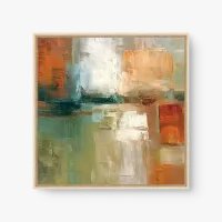 Quadro Decorativo Abstrato Calor e Serenidade 1 - Quadrart