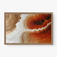 Quadro Decorativo Abstrato Camadas Naturais - Quadrart