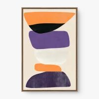 Quadro Decorativo Abstrato Pedra sobre Pedra - Quadrart