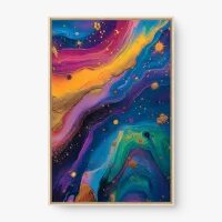 Quadro Decorativo Abstrato Via Estelar - Quadrart