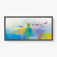 Quadro Decorativo Abstrato Caminho da Luz - Quadrart Quadro Decorativo Abstrato Caminho da Luz - Quadrart