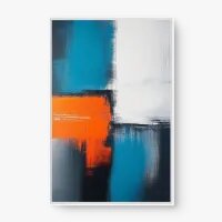 Quadro Decorativo Abstrato Contraste Vital - Quadrart