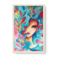 Quadro Decorativo Aquarela Fantasy - Quadros estilo aquarela Quadro Decorativo Aquarela Fantasy - Quadros estilo aquarela