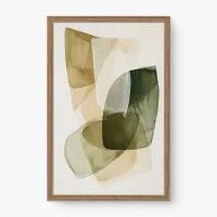 Quadro Decorativo Abstrato Transparência Orgânica - Quadrart