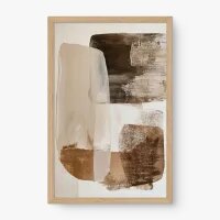 Quadro Decorativo Abstrato Equilíbrio Terroso - Quadrart