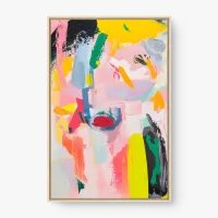 Quadro Decorativo Abstrato Vibração Pastel - Quadrart