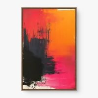 Quadro Decorativo Abstrato Energia Ardente - Quadrart