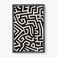 Quadro Decorativo Abstrato Tramas do Pensamento - Quadrart