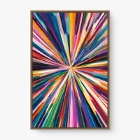 Quadro Decorativo Abstrato Túnel de Cores - Quadrart