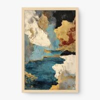 Quadro Decorativo Abstrato Fragmentos do Tempo - Quadrart