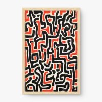 Quadro Decorativo Abstrato Fluxo Criativo Duplo - Quadrart