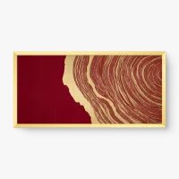 Quadro Decorativo Abstrato Aura Carmim - Quadrart