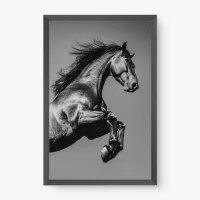 Quadro Decorativo Cavalo Majestoso – Arte em Preto e Branco