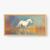 Quadro Decorativo Cavalo Branco - Quadrart Quadro Decorativo Cavalo Branco - Quadrart