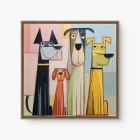 Quadro Decorativo Matilha da Rua de Baixo – Arte Canina