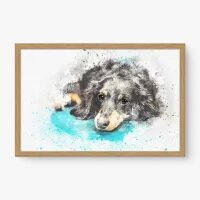 Quadro Decorativo Cute Dachshund - Quadros de animais Quadro Decorativo Cute Dachshund - Quadros de animais