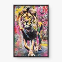 Quadro Decorativo Rei das Ruas – Quadro Leão Urbano