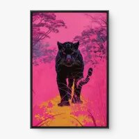 Quadro Decorativo O Caminho da Pantera – Arte Animal Moderna
