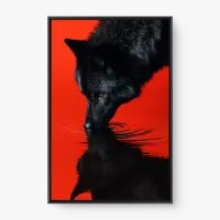 Quadro Decorativo Lobo Majestoso – Arte Animal Moderna