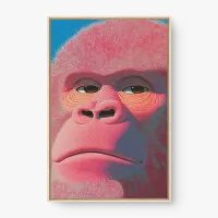 Quadro Decorativo Sarcasmo Primata – Arte Animal Moderna