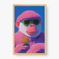 Quadro Decorativo Psicopop – Arte Animal Pop Colorida