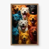 Quadro Decorativo Matilha - Quadros de animais