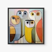 Quadro Decorativo Trupe das Corujas – Arte Moderna