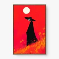 Quadro Decorativo Caveira Errante – Arte Sombria e Simbólica