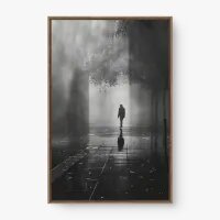 Quadro Decorativo Reflexo do Vazio – Arte em Preto e Branco