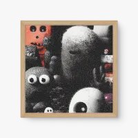 Quadro Decorativo Monstrinhos – Arte Dark Pop e Surreal